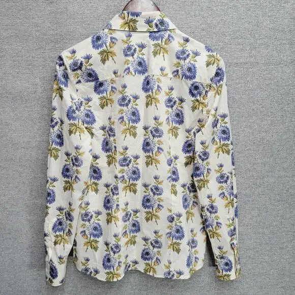 ETRO MILANO FLORAL COTTON BLEND SHIRT, SIZE 42 - Picture 4 of 8